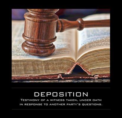 Depositions are our Specialty