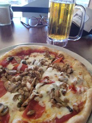 Pizza and beer