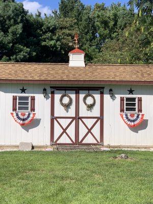 Storage building with Cupola.