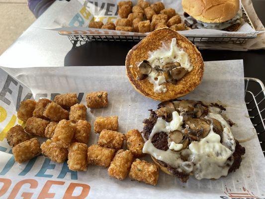 TRUFFLE MUSHROOM SWISS BURGER