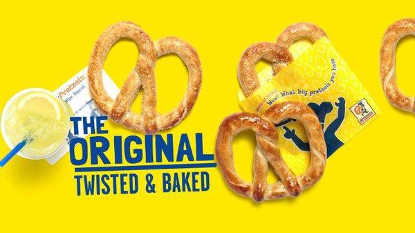 Now selling freshly baked Wetzel's Pretzels!