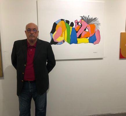 Paco Bosio en Art Basel 2019 por la curadora Milagros Bello Miami con la obra “Peludo 1” Tela al óleo 100cm x 120 cm