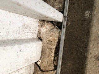 DAMAGED FOUNDATION OF UNIT AND MOLD ON WALL...