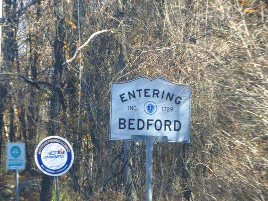 Entering Bedford, Mass.