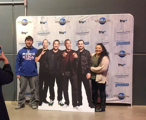 Impractical Jokers Tour - Four cutout characters set to fold into custom Road Cases - and backdrops - made six complete sets for the tour