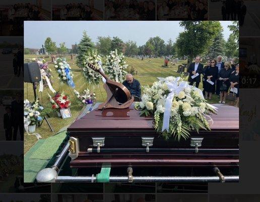 My dad at cemetery