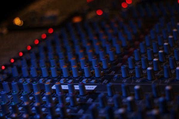 A closeup of our soundboard.