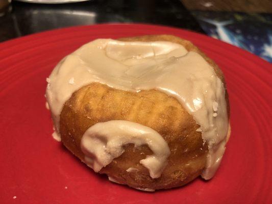 Vanilla Custard-Filled, Caramel-Frosted Donut!