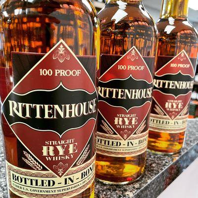 Rittenhouse Bottle-In-Bind Straight Rye 100 proof