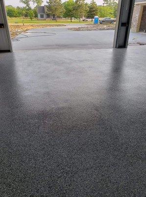 Epoxy flake flooring