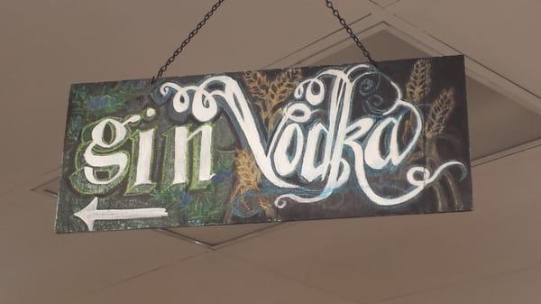 Gin & Vodka Sign