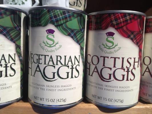 Vegetarian Haggis in a can