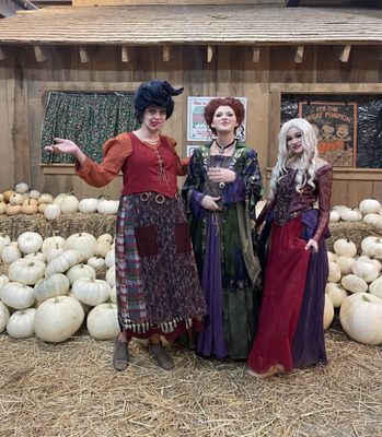 They had the Sanderson Sisters at the showing of the movie Hocus Pocus.