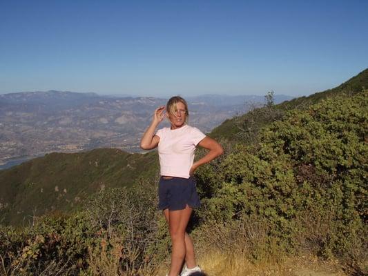 Bobbi, Checking out Santa Ynez Valley and the Ocean at the same time