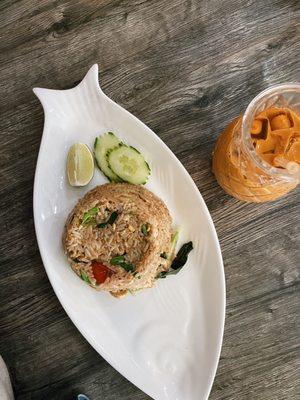 Thai Fried Rice (lunch) Thai Iced Tea