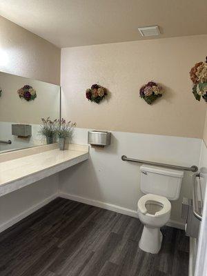 Nicely and clean restroom for our patients.