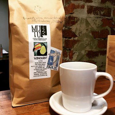 Brandywine blend from local Mutu Coffee Roaster