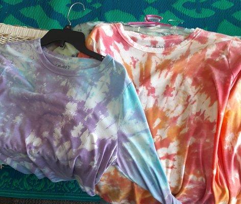 Tie dye shirts from a local artist!