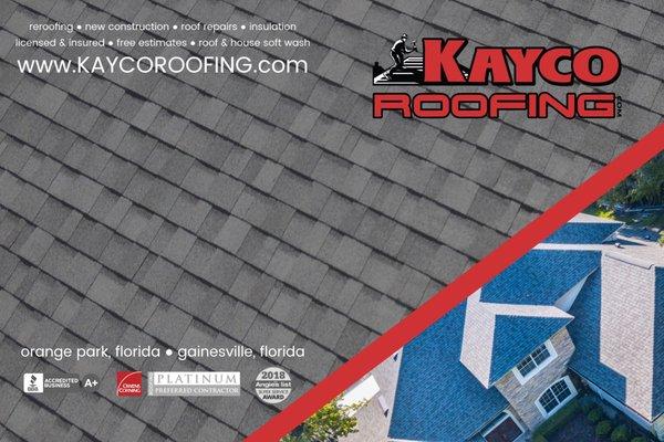 We offer roofing services in Clay County and Gainesville!