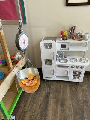 Pretend kitchen play