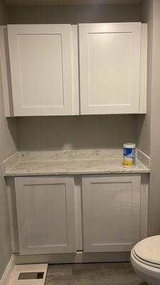 Countertop cabinet installation