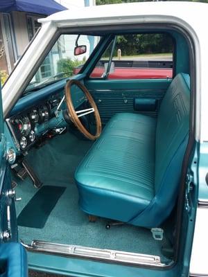 1969 Chevrolet C10 interior restoration.