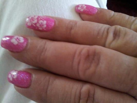 This is one of many nails Stephanie did for me. Go to her site and look at all the pretty Nails Jobs