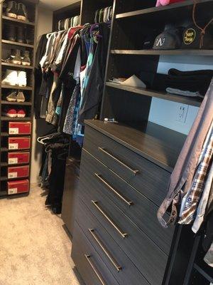 Custom closet by SD building.