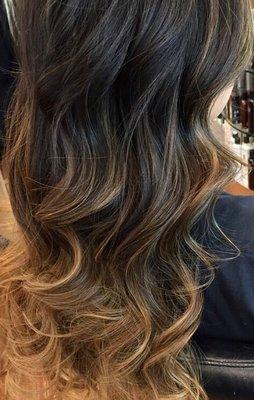 Soft waves and ombre color