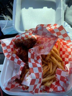 Wings and fries