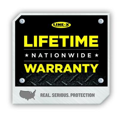 LIFETIME NATIONWIDE WARRANTY ON ALL BEDLINERS AND TRUCK GEAR ACCESSORIES