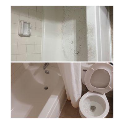 Before and after our home clean service