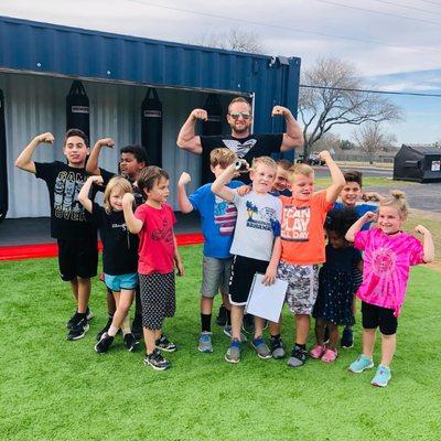 Kids class flexing the Guns