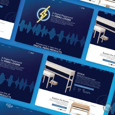 Electric Piano Land website design