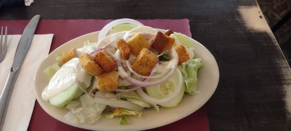 Salad from the salad bar.