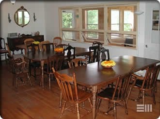 dining area. photo from the website.