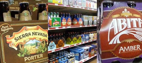 Large selection of domestic & imported beer