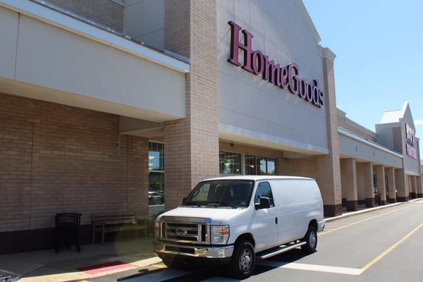 HomeGoods pick up in a cargo van