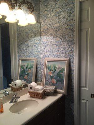 Wallpaper adds a beautiful look in any room