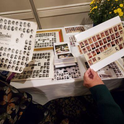 Photos from different 8th Grades attending St. Angela Catholic School 1960-1990 were on display at my reunion in Fern Hill Hall.  9/25/2022