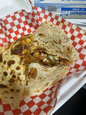 Supreme quesadilla with carne asada