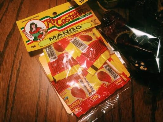 Mexican candy! Mango chili pops are one of my faves.