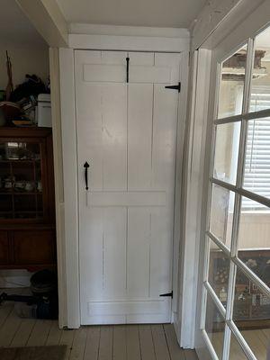 custom pantry door made for customer