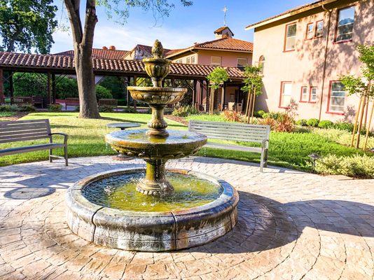 Courtyard fountain