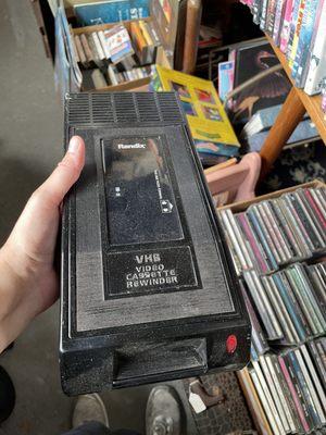 VHS cassette rewinder