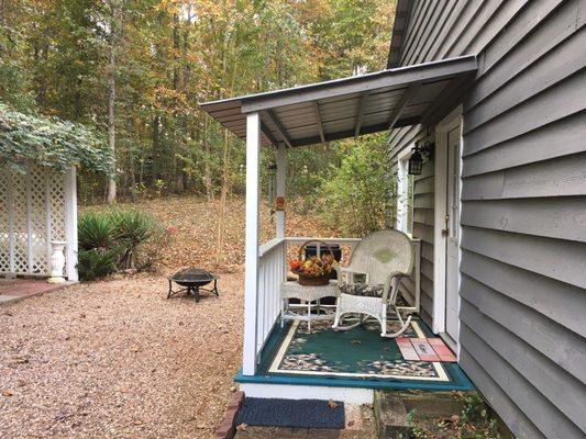 Carriage house back porch