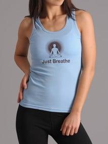 "Just Breathe" Women's Rib Tank