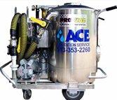 ACE has a portable ProVac pumper for small inside grease traps