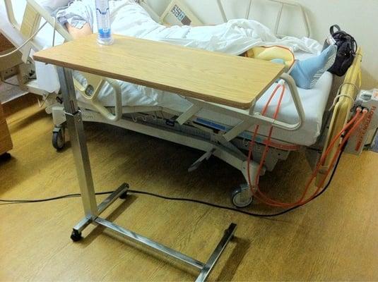 Lacks safety standards - check out the cords for patient to trip on!