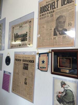 World War II memorabilia.